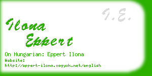 ilona eppert business card